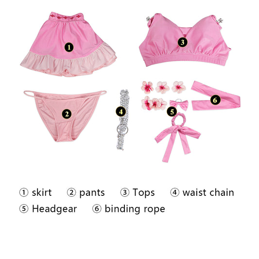 Aerith Gainsborough Badeanzug Cosplay Kostüm